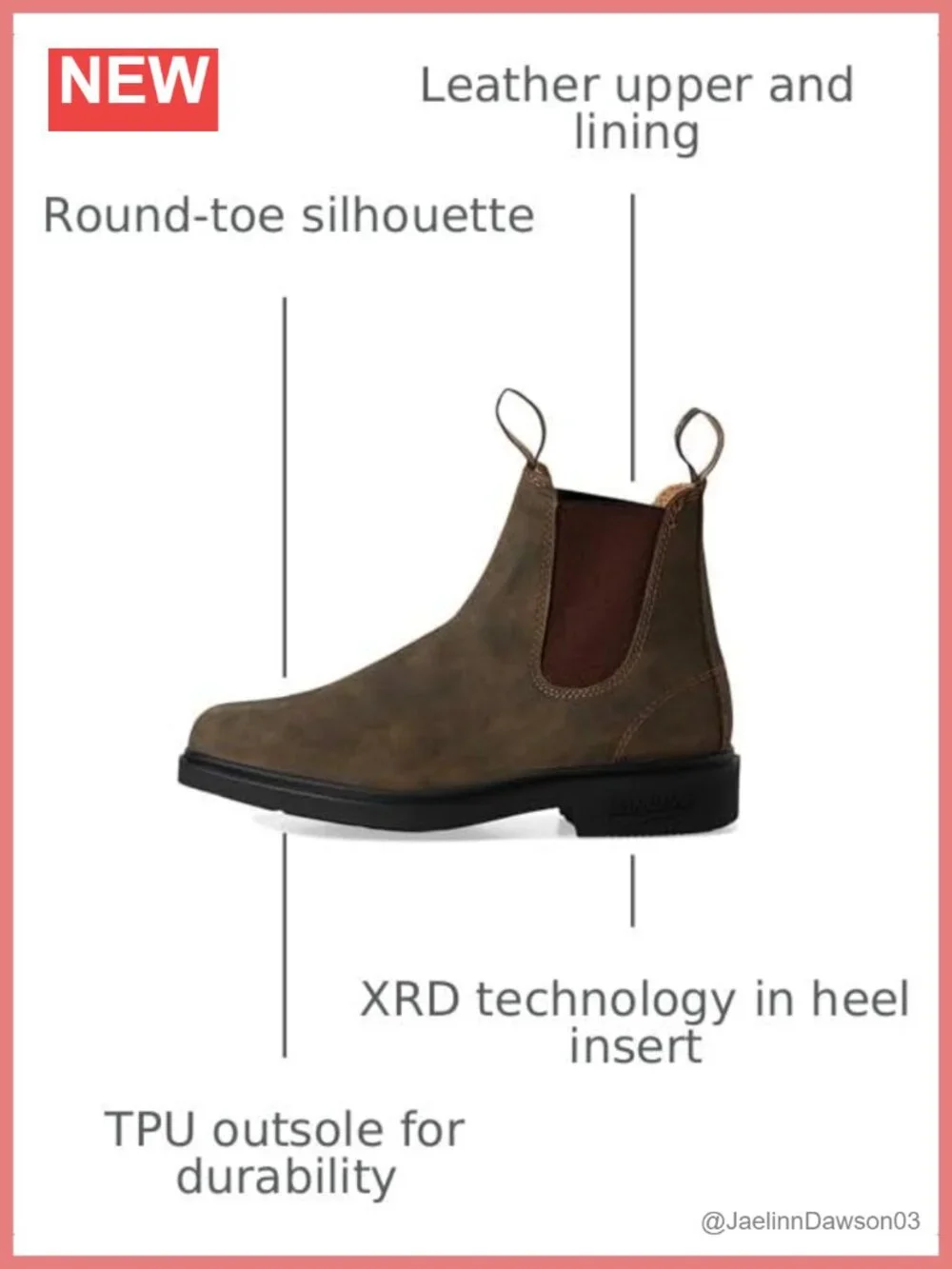 Leather Chelsea Boots Slip-On Ankle Dress Boots Pull-On Water Resistant